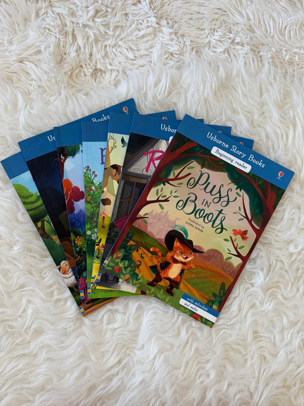 Usborne Story Books Beginning Reader Set of 7 Books with Audio Link & Activities